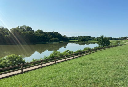 Waterways on sunny day in Richardson, TX