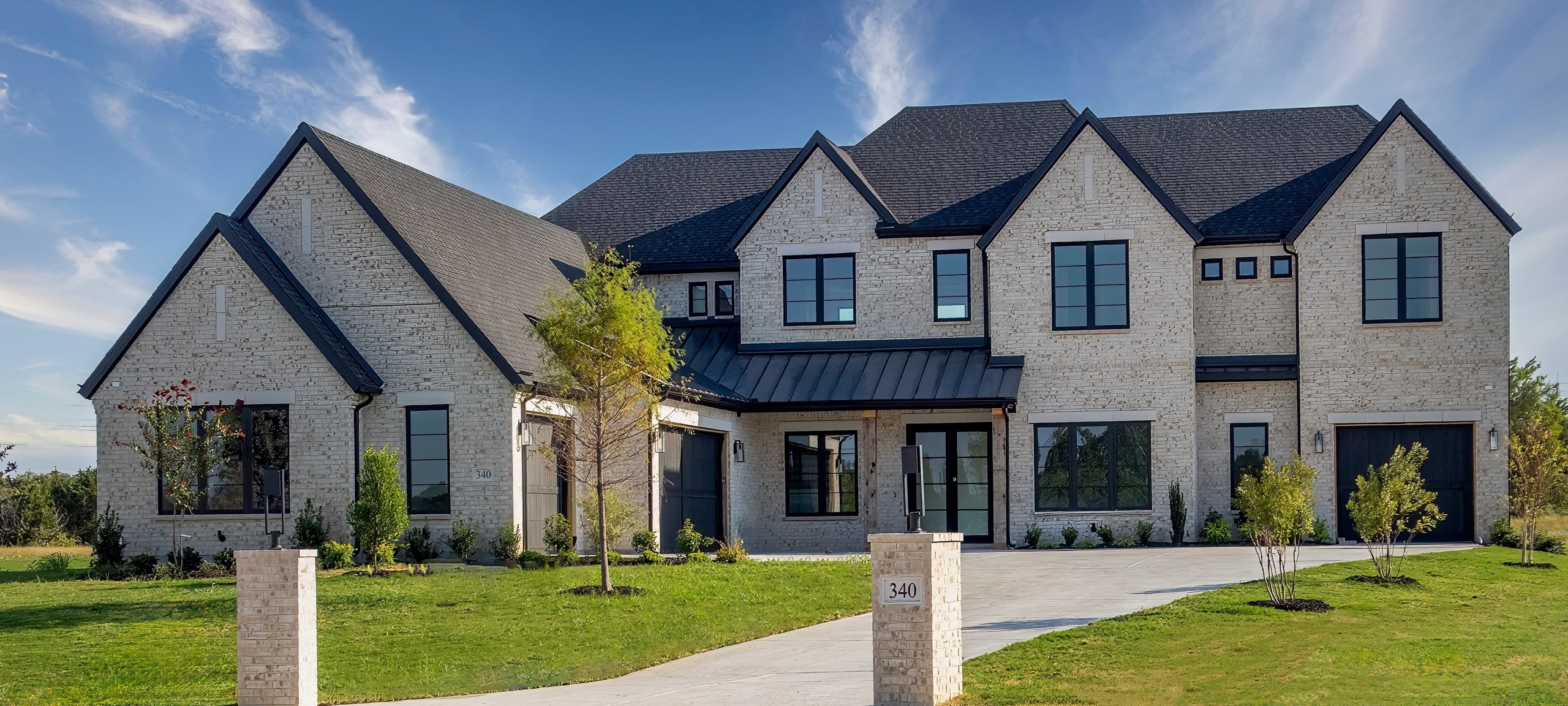 Exterior of new construction home in Fairview, TX