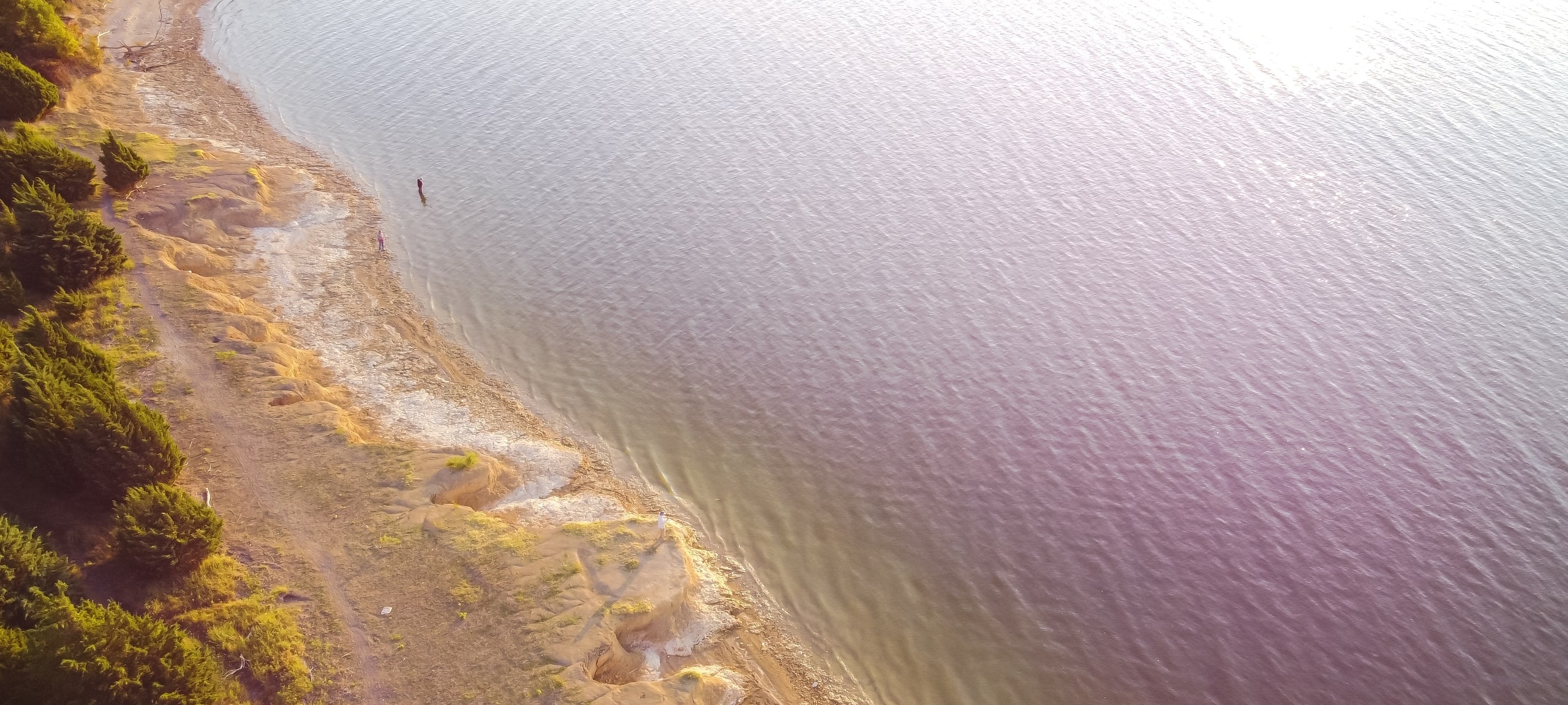 Aerial view of Lavon Lake near Lucas, TX