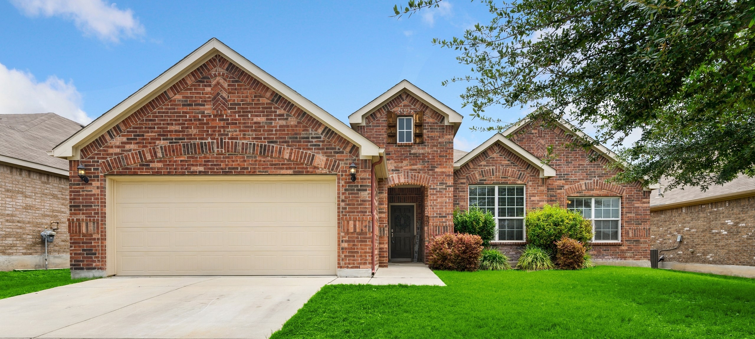 Exterior of home typical of Sachse, Texas
